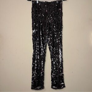 Forever 21 Black Sequin Leggings